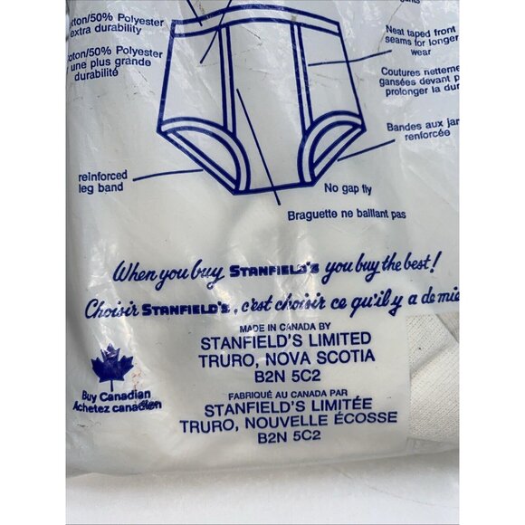 Vintage Stanfields Men’s Briefs Size Medium 2 Pack Zellers Made In Canada - Picture 9 of 12